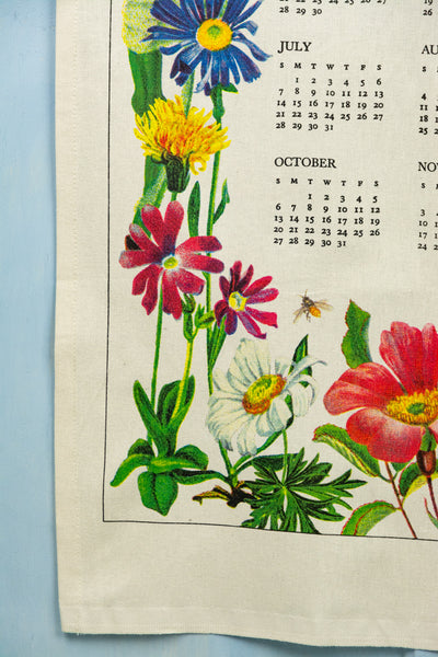 2024 Wildflower Calendar Tea Towel