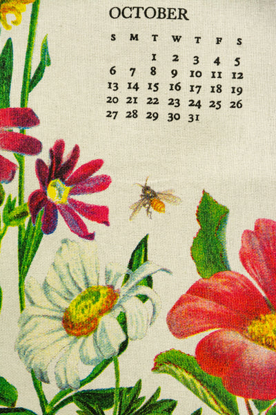 2024 Wildflower Calendar Tea Towel
