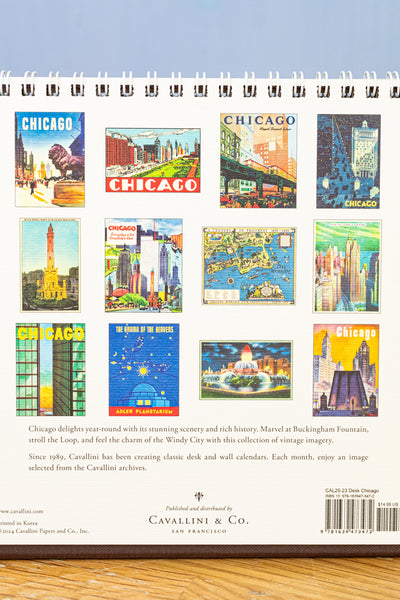 2025 Chicago Desk Calendar