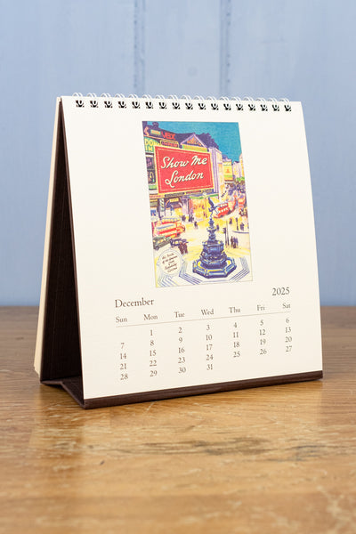 2025 London Desk Calendar