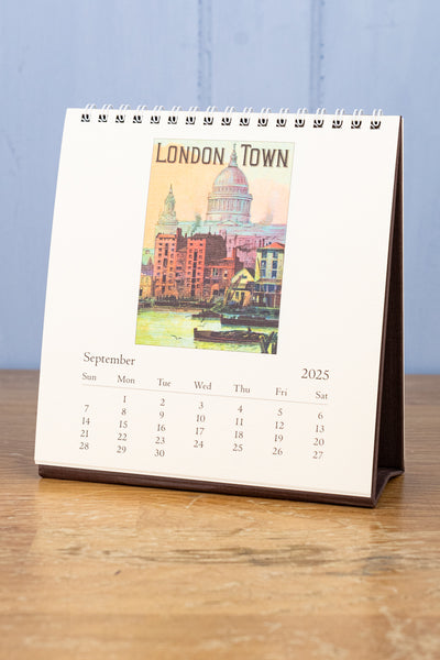 2025 London Desk Calendar