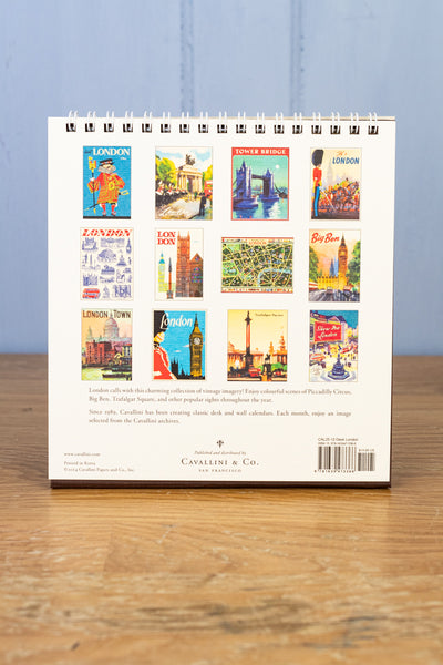 2025 London Desk Calendar