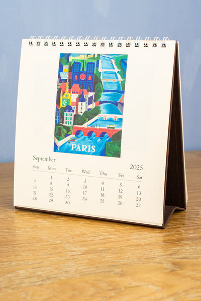 2025 Paris Desk Calendar