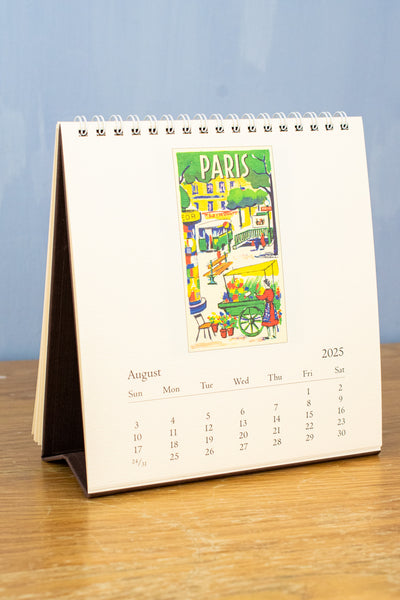 2025 Paris Desk Calendar