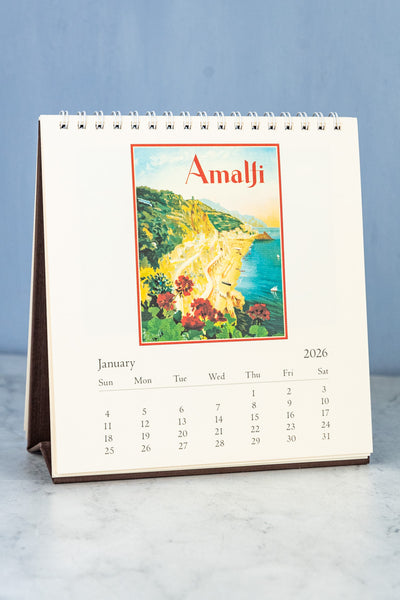 2026 Desk Calendar - Paris, Italy, London