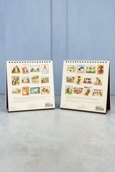 2026 Desk Calendar - Vintage Dogs, Vintage Cats