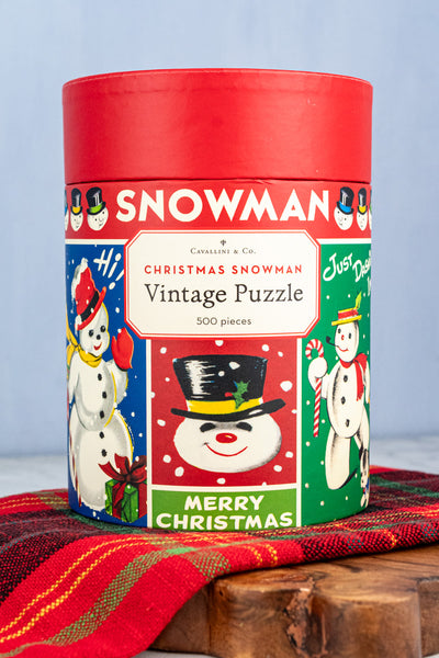 500-Piece Vintage Snowman Puzzle
