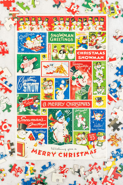 500-Piece Vintage Snowman Puzzle