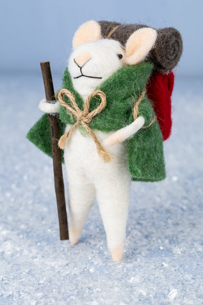 Hiking Henri Mouse Ornament