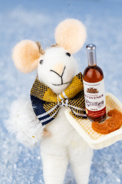 Sommelier Simon Mouse Ornament