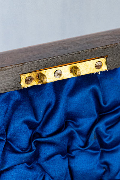 Antique English Faux Bois Sewing Box