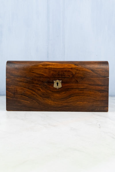 Antique English Faux Bois Sewing Box