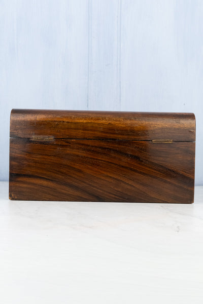 Antique English Faux Bois Sewing Box