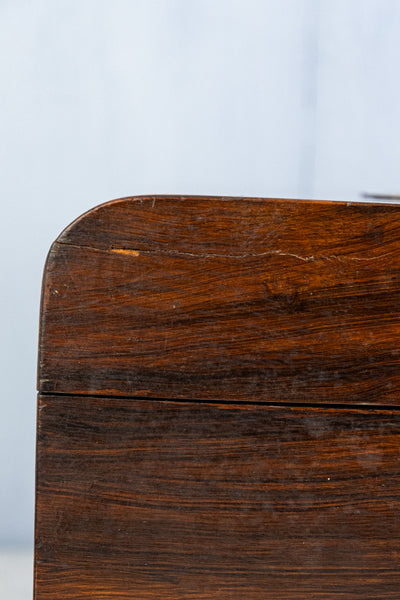 Antique English Faux Bois Sewing Box