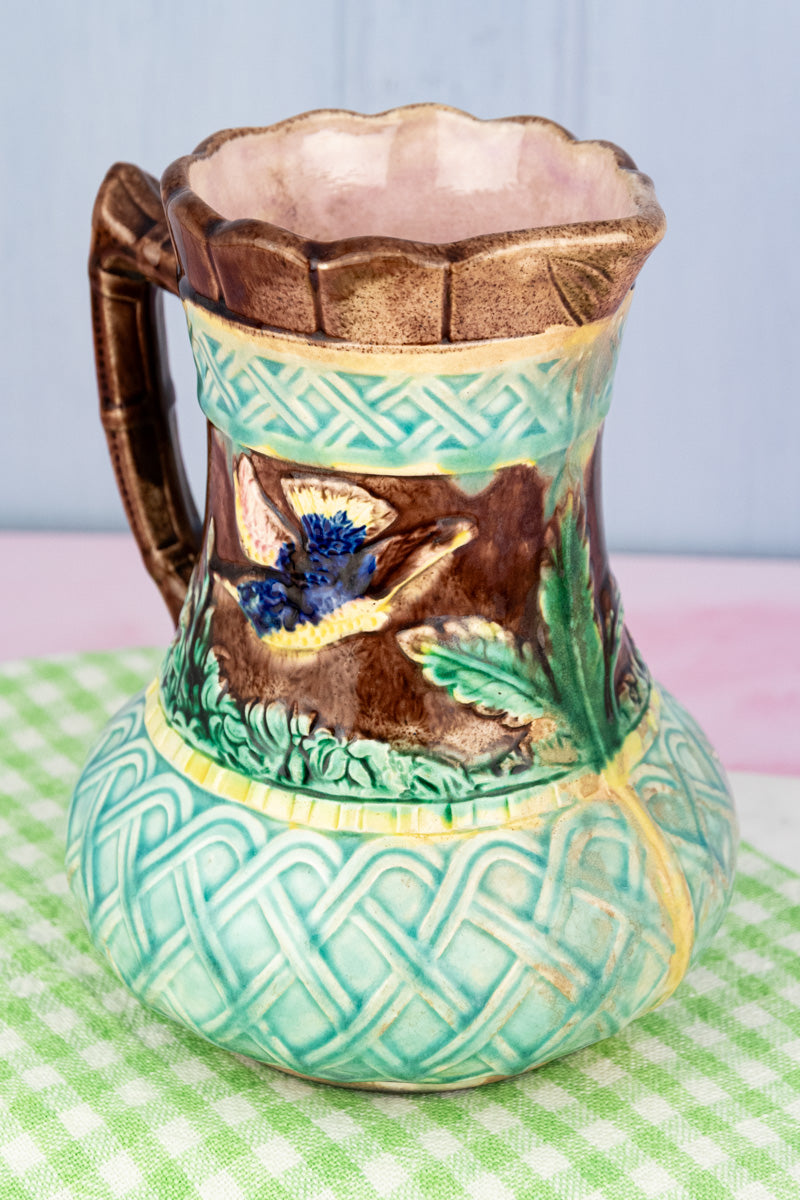 Antique Majolica Pitcher