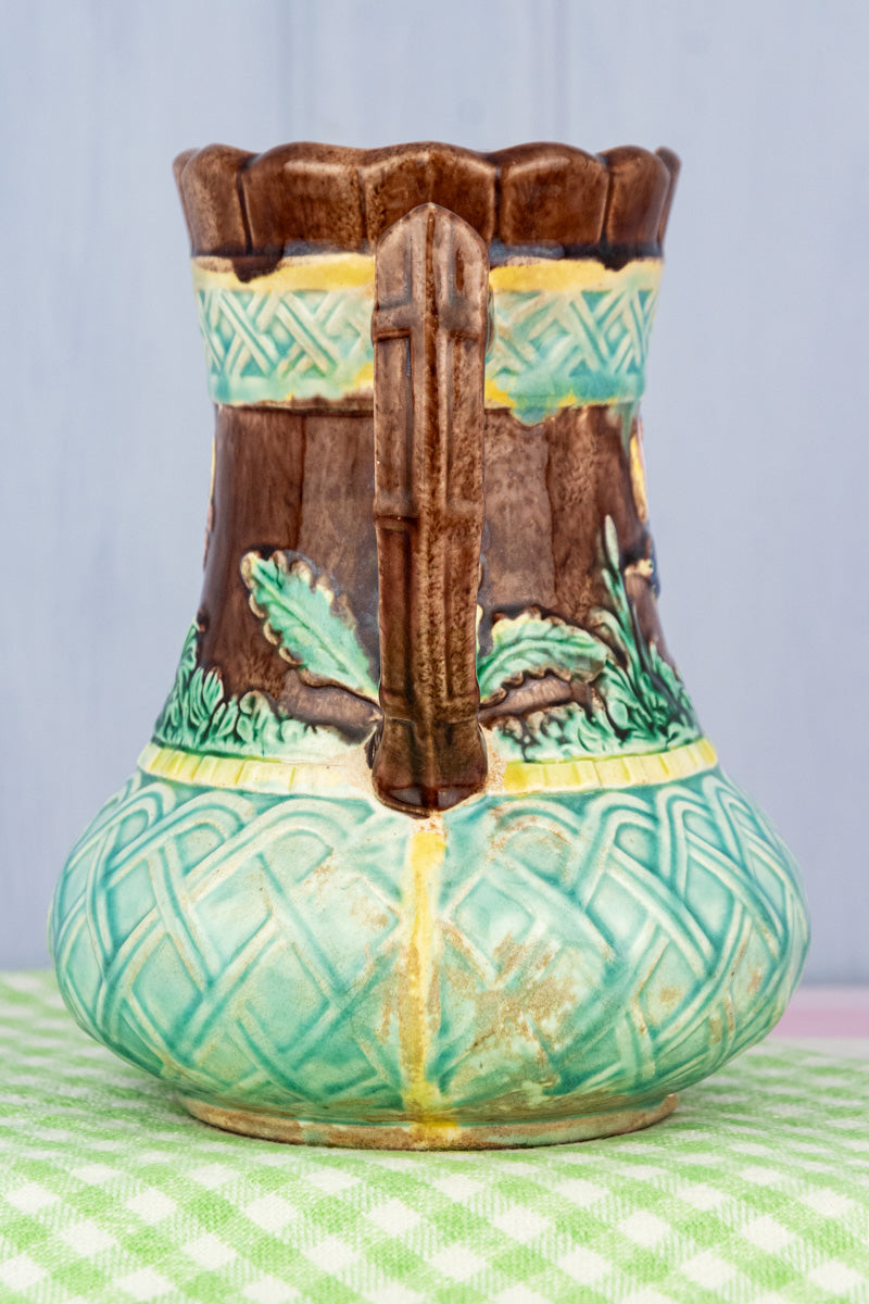 Antique Majolica Pitcher