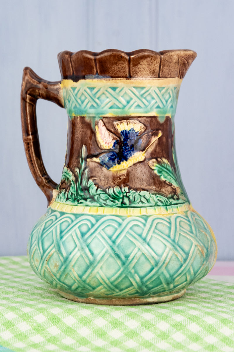 Antique Majolica Pitcher