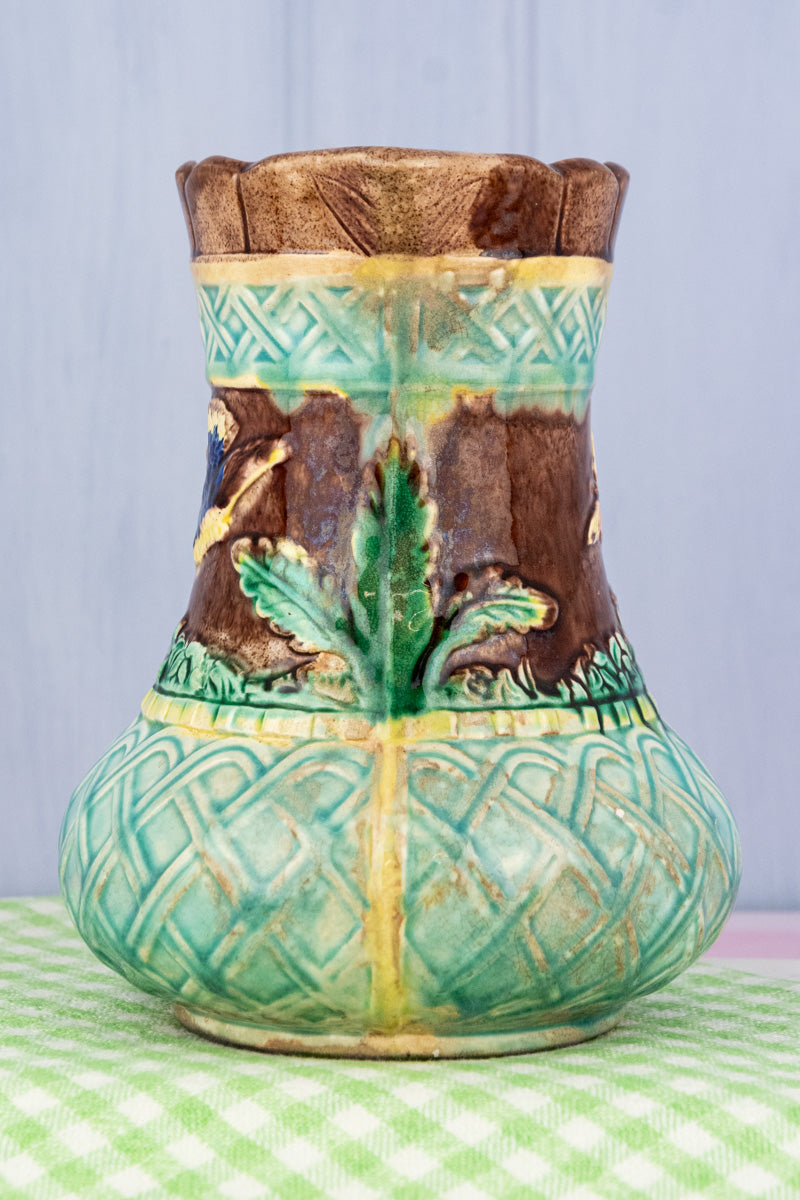 Antique Majolica Pitcher