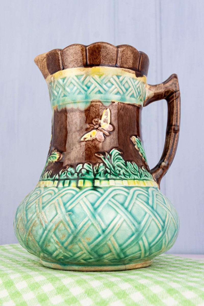 Antique Majolica Pitcher