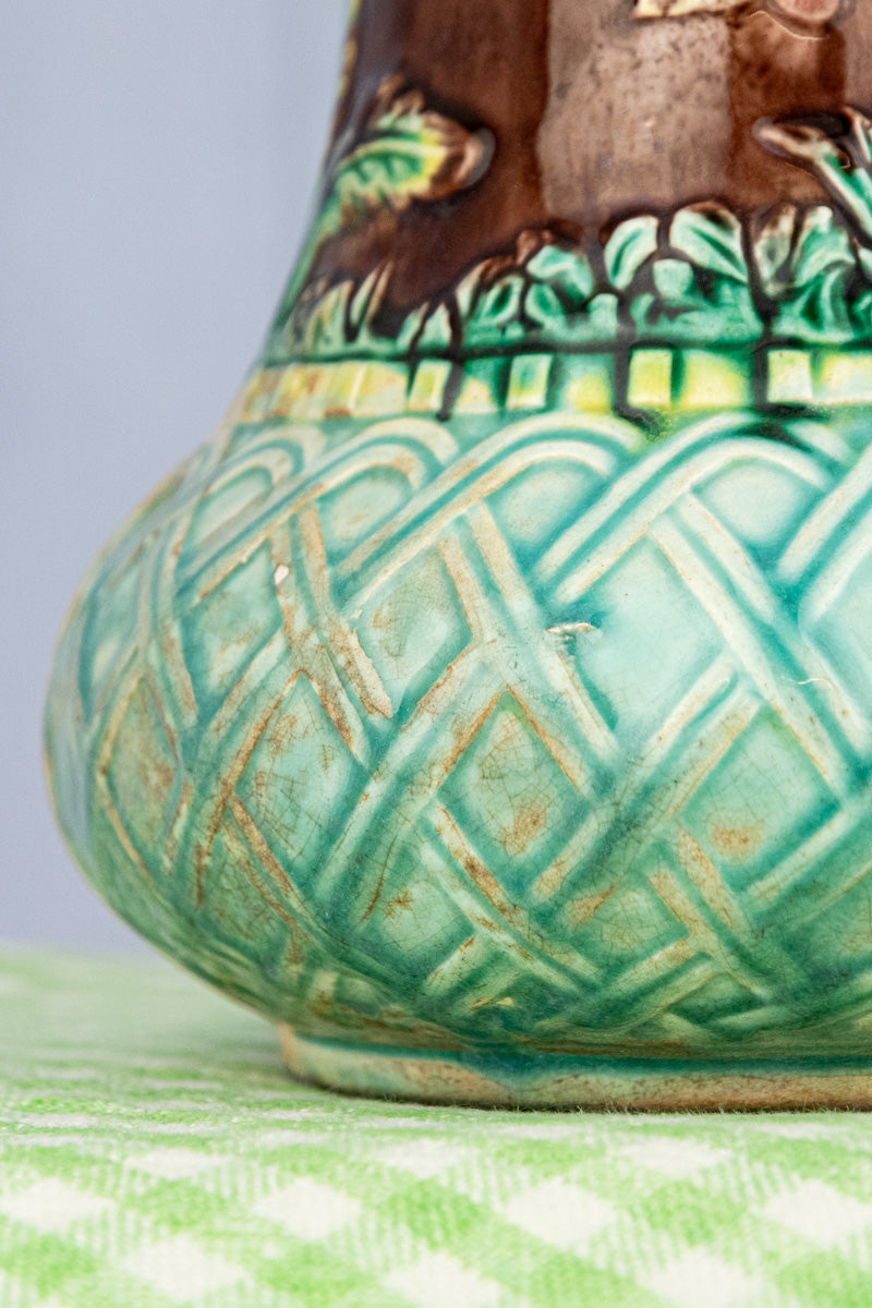 Antique Majolica Pitcher