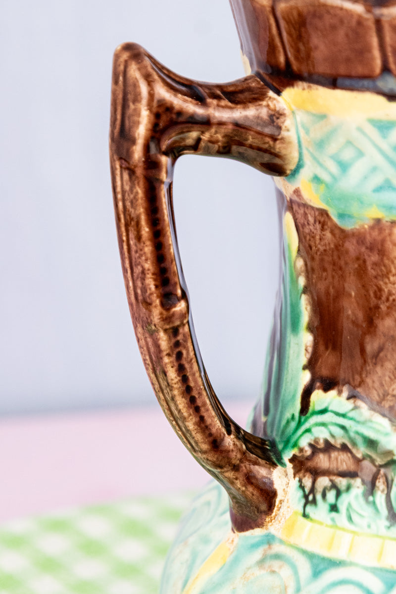 Antique Majolica Pitcher