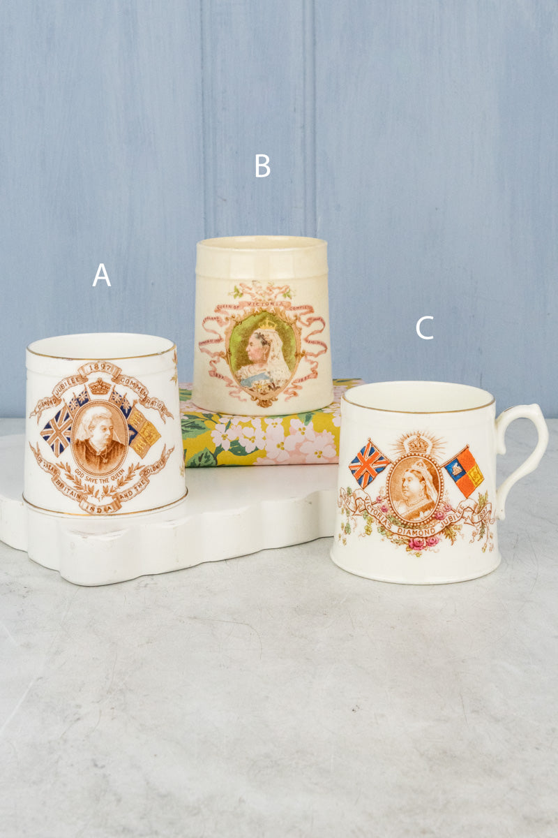 Antique 1897 Queen Victoria Jubilee Mug