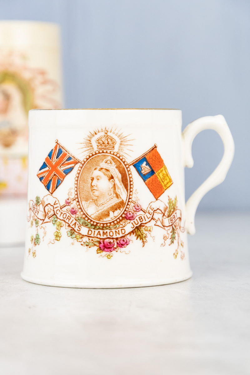 Antique 1897 Queen Victoria Jubilee Mug