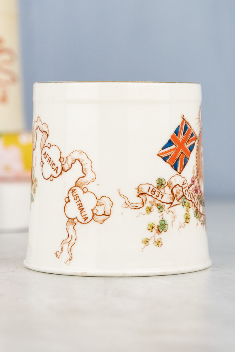 Antique 1897 Queen Victoria Jubilee Mug
