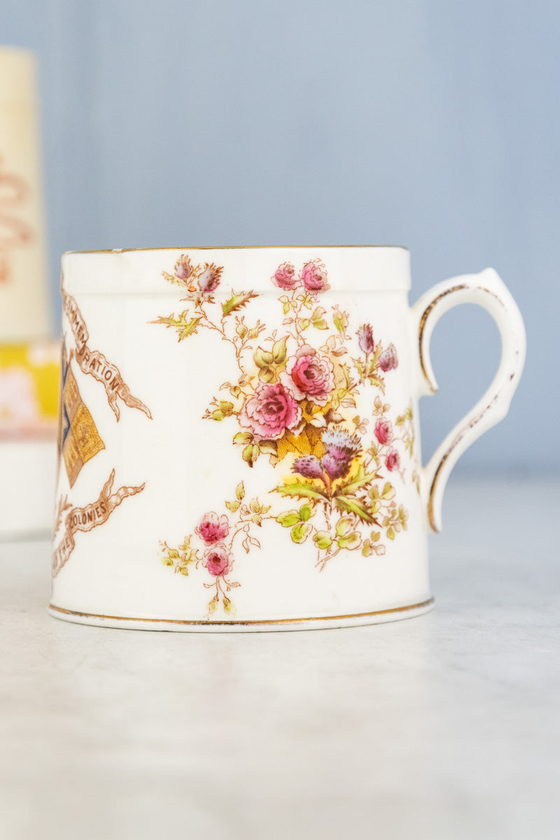 Antique 1897 Queen Victoria Jubilee Mug
