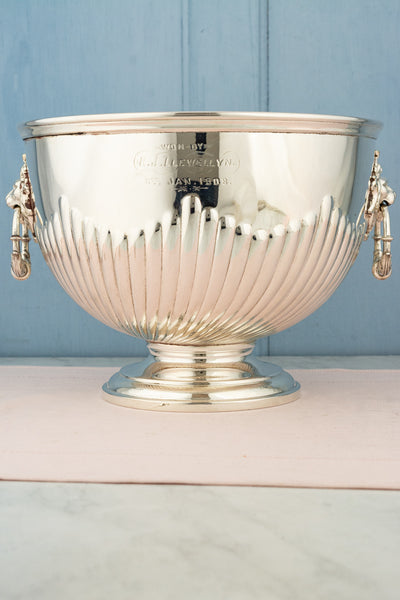 Antique 1908 Silverplate Trophy Punch Bowl