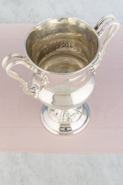 Antique 1915 Silverplate Harrow School Loving Cup Trophy