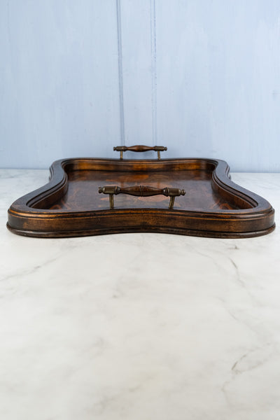 Antique Art Nouveau Wood Tray
