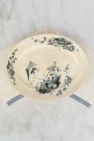 Antique English Transferware Platter