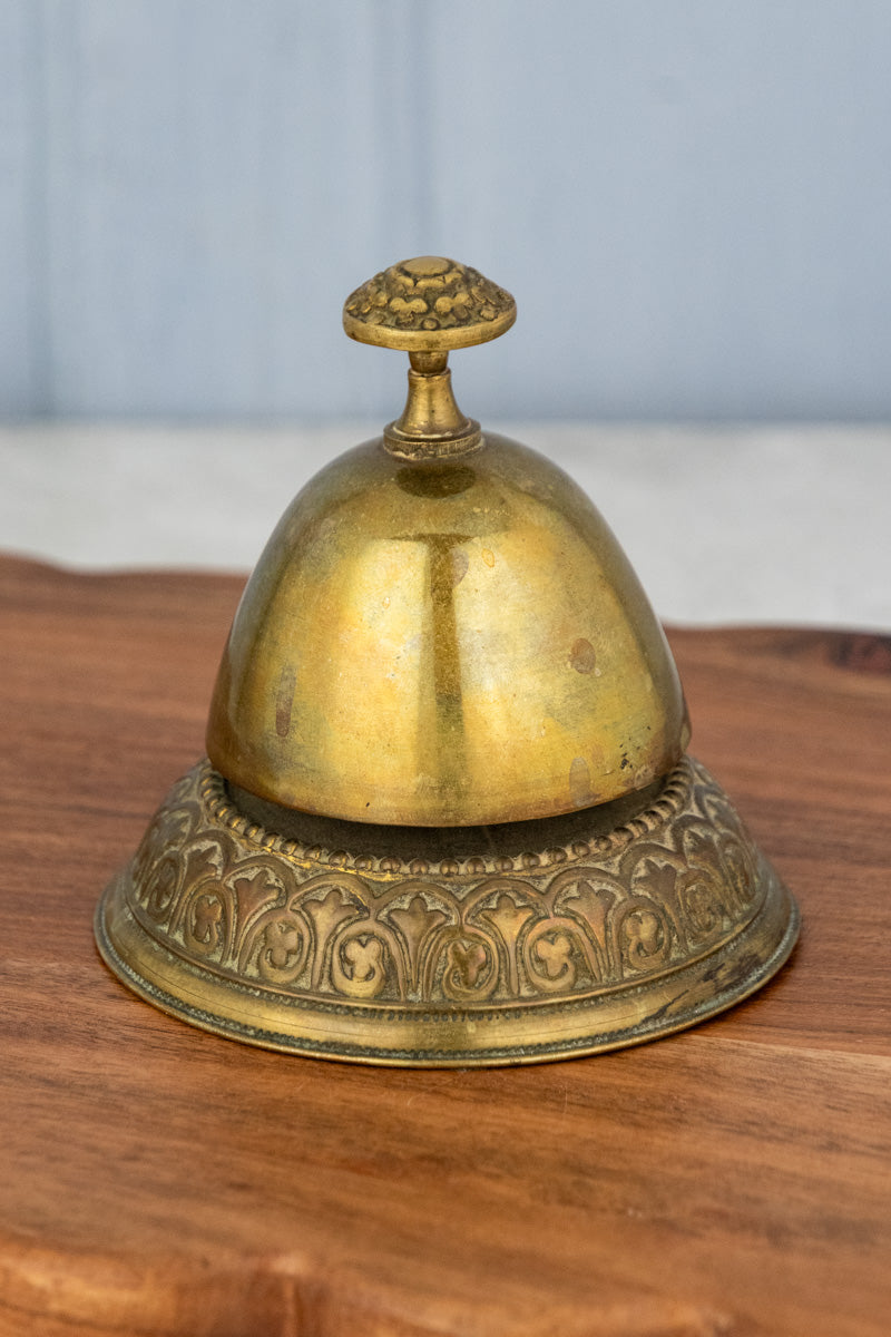 Antique Brass Hotel Bell