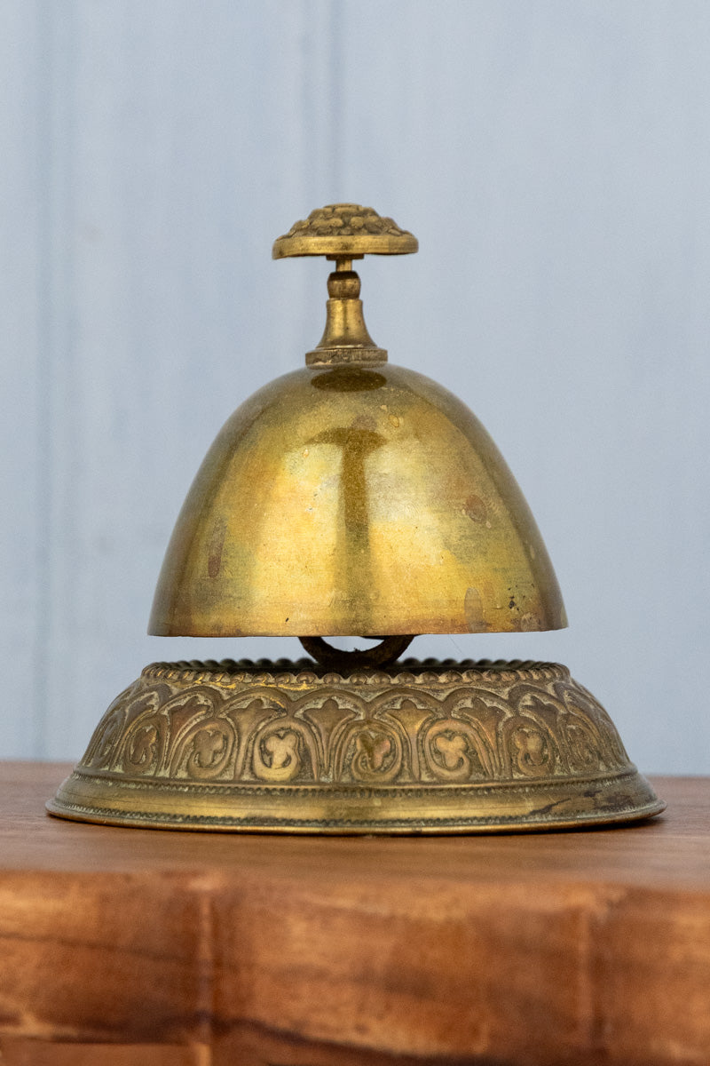 Antique Brass Hotel Bell