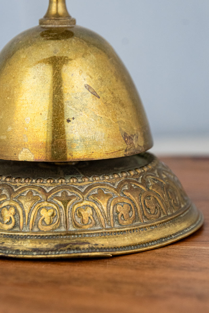 Antique Brass Hotel Bell