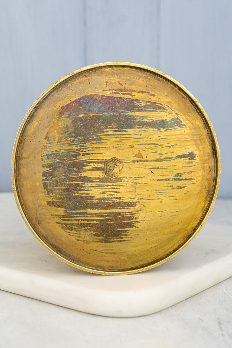 Antique Brass Tobacco Canister