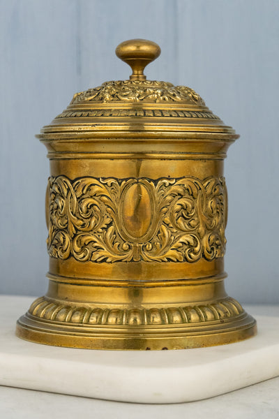 Antique Brass Tobacco Canister