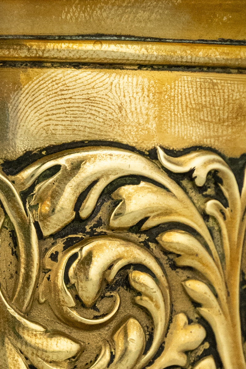 Antique Brass Tobacco Canister