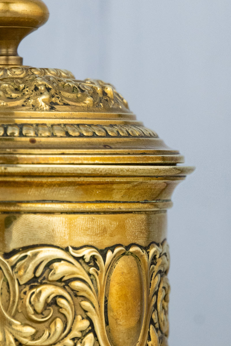 Antique Brass Tobacco Canister