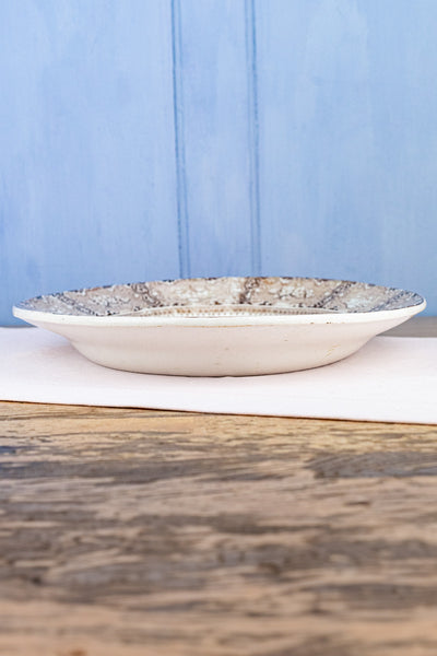 Antique Brown Transfersware Platter