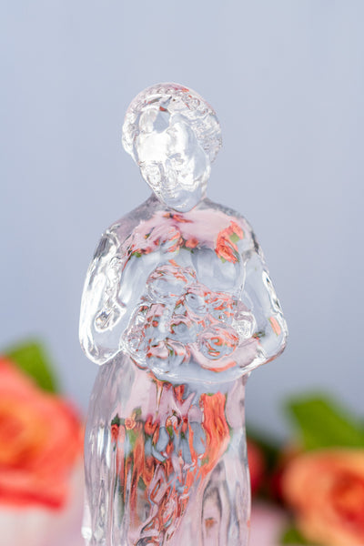 Antique Cambridge Glass Floral Figural