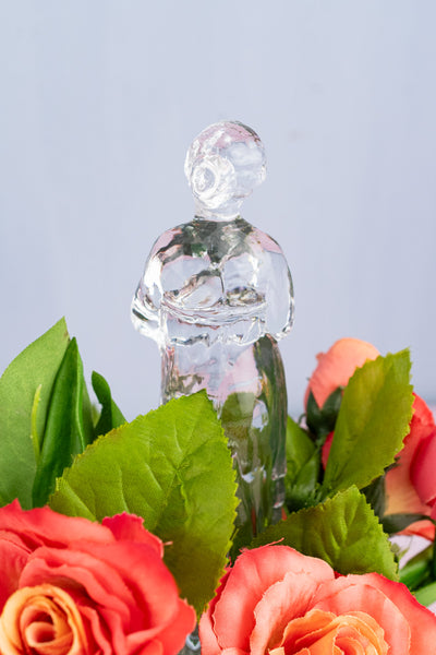 Antique Cambridge Glass Floral Figural