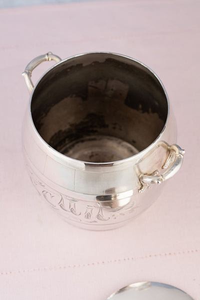 Antique Canadian Silverplate Biscuit Barrel