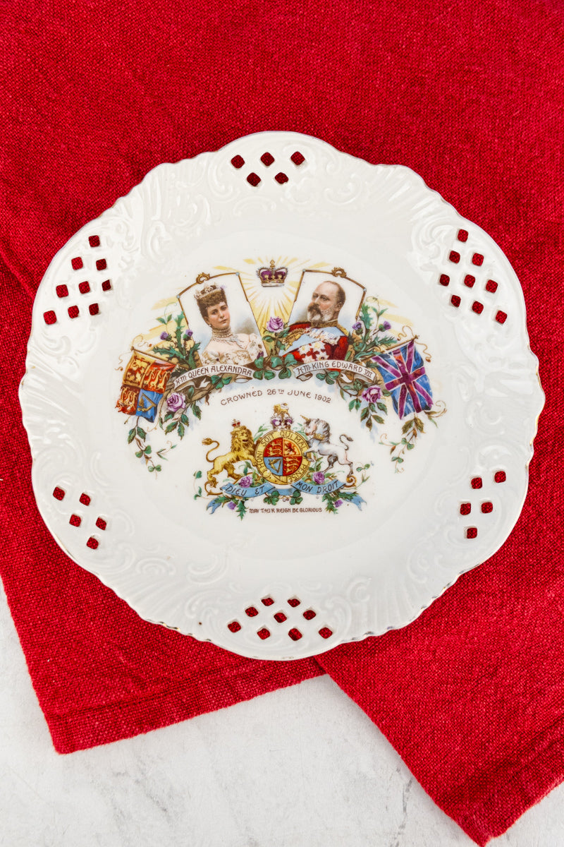 Antique Coronation 1902 Commemorative Plate