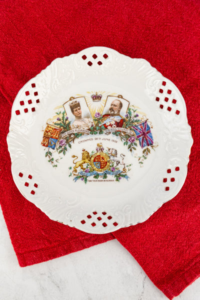 Antique Coronation 1902 Commemorative Plate