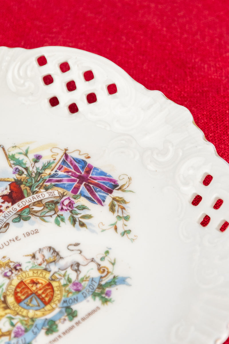 Antique Coronation 1902 Commemorative Plate