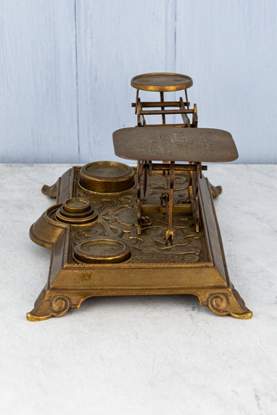 Antique English Brass Postage Scale
