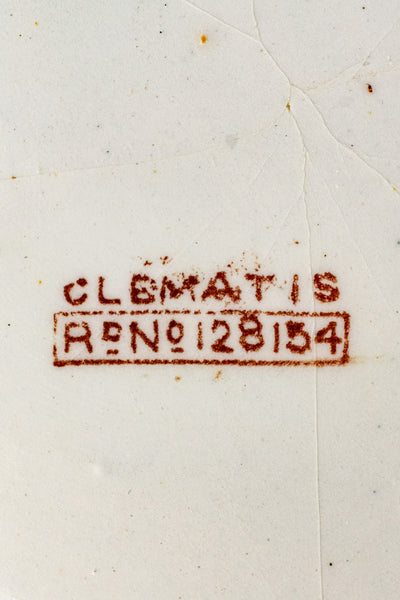 Antique English Brown Transfersware Ironstone Basin Bowl