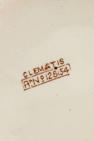 Antique Brown Transfersware Ironstone Pitcher